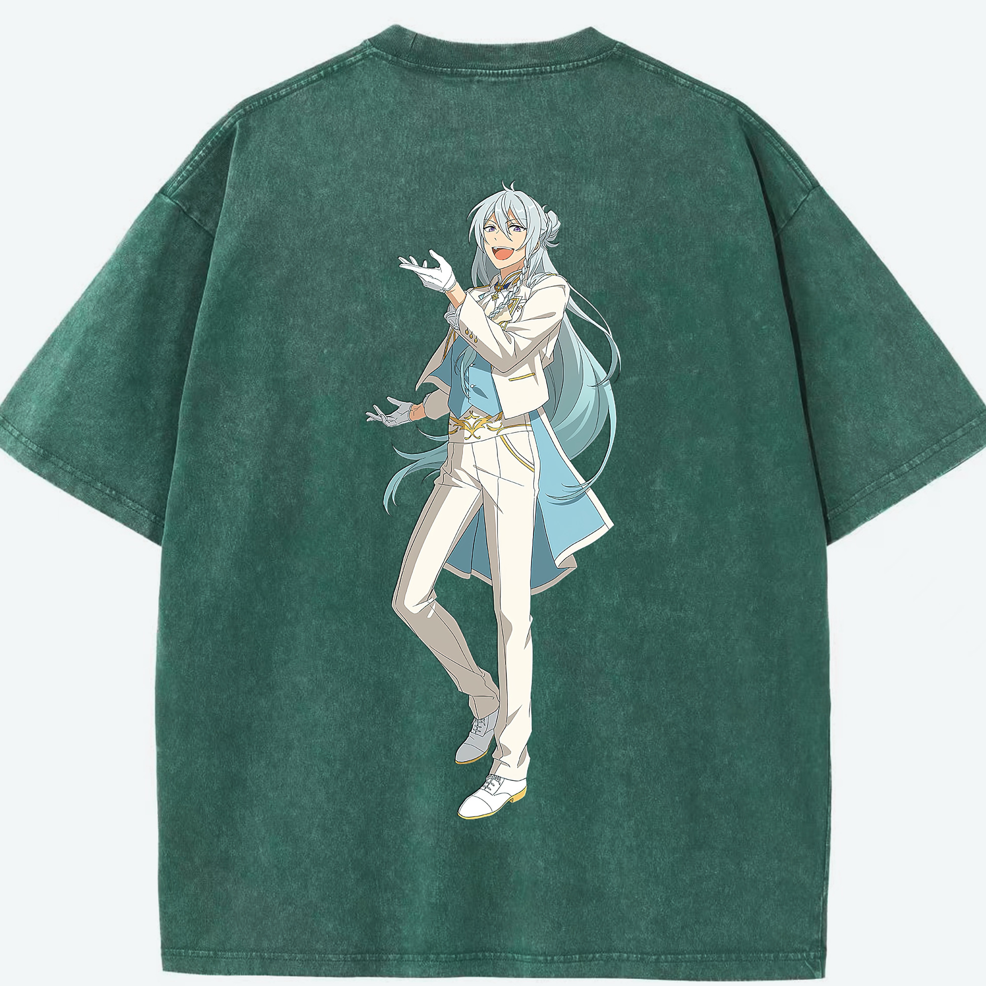 （画像用） あんさんぶるスターズ! Ensemble Stars 綿100% ヴィンテージ風 半袖Tシャツ（背面プリント）